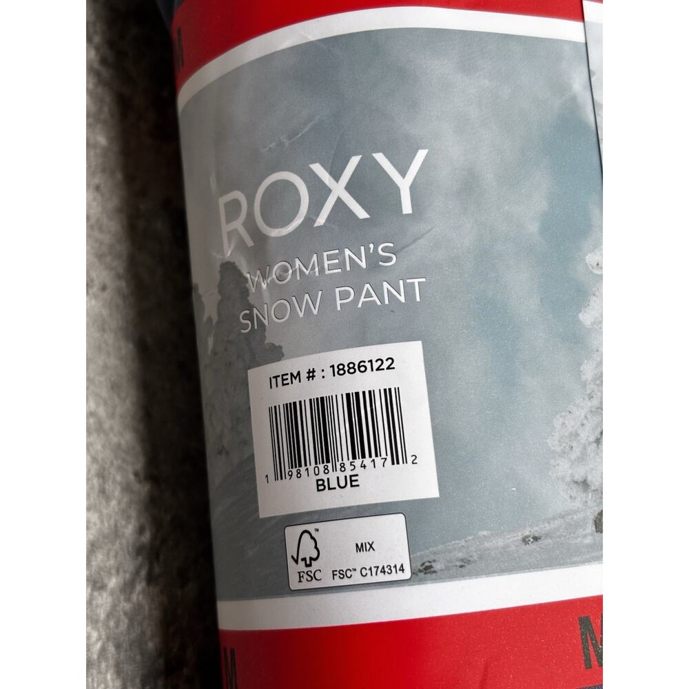 Roxy Women's DryFlight Technology Snow Pants, Blue, Size M - Picture 8 of 8